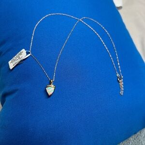 Kohl's Gold and White Dainty Necklace with Pendant Charms